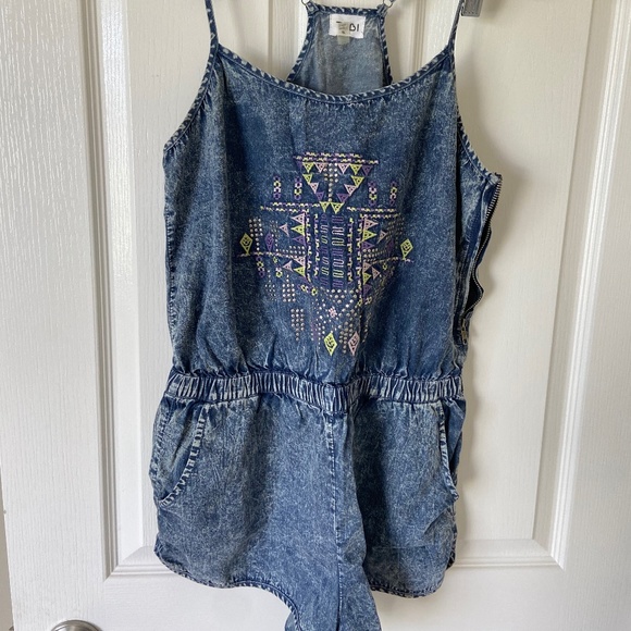 Jeans Romper - Picture 1 of 2